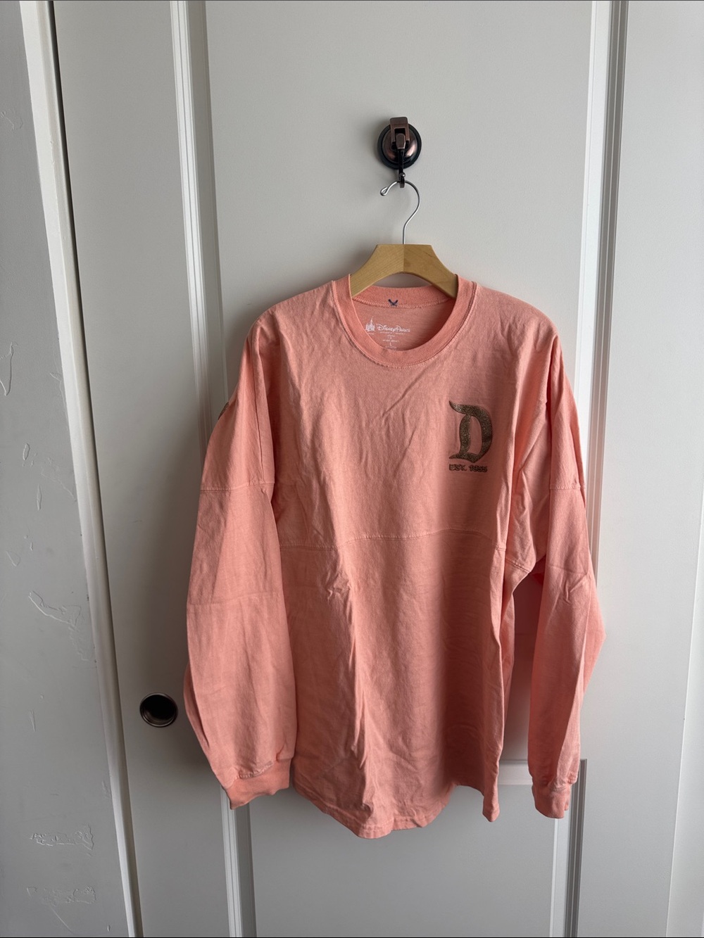 Disney Spirit Jersey Coral Pink Crewneck